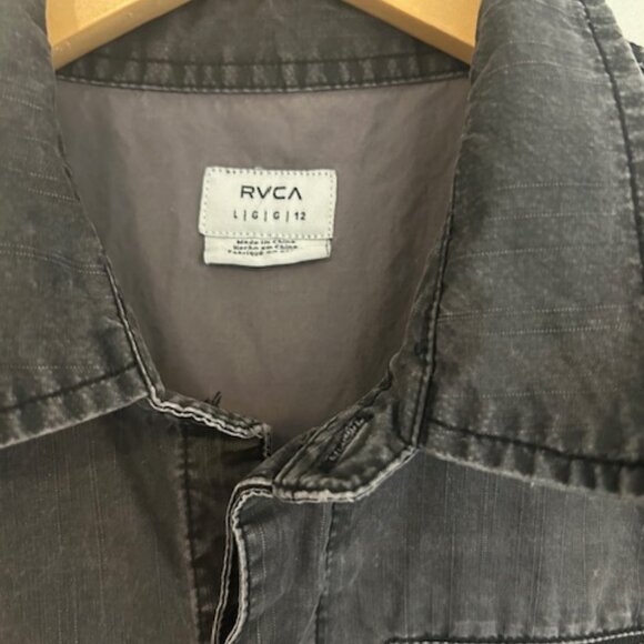 RVCA Women's Zada Utility Jumper in Washed Black- Size Large (fits like a small) - Picture 3 of 9